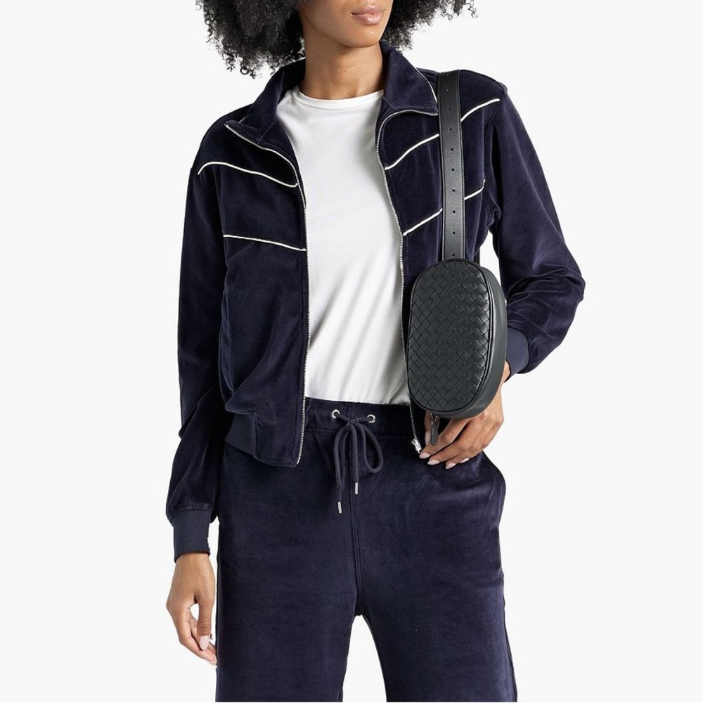 Nili Lotan Andreas Velour Track Jacket - Picture 1 of 12